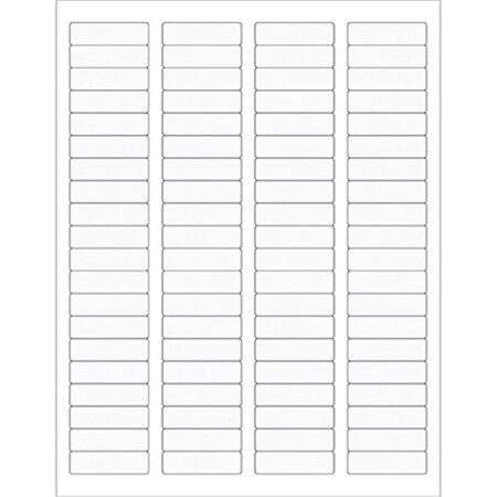 Officespace 1.75 x 0.5 in. Clear Rectangle Laser Labels, 8000PK OF2823549